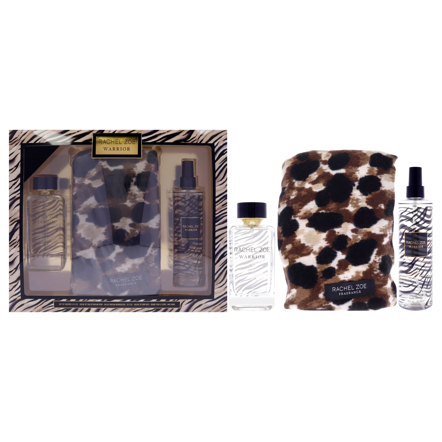 Warrior By Rachel Zoe For Women - 3 Pc Gift Set 3.4Oz Edp Spray, 10Oz Body Mist, Scarf