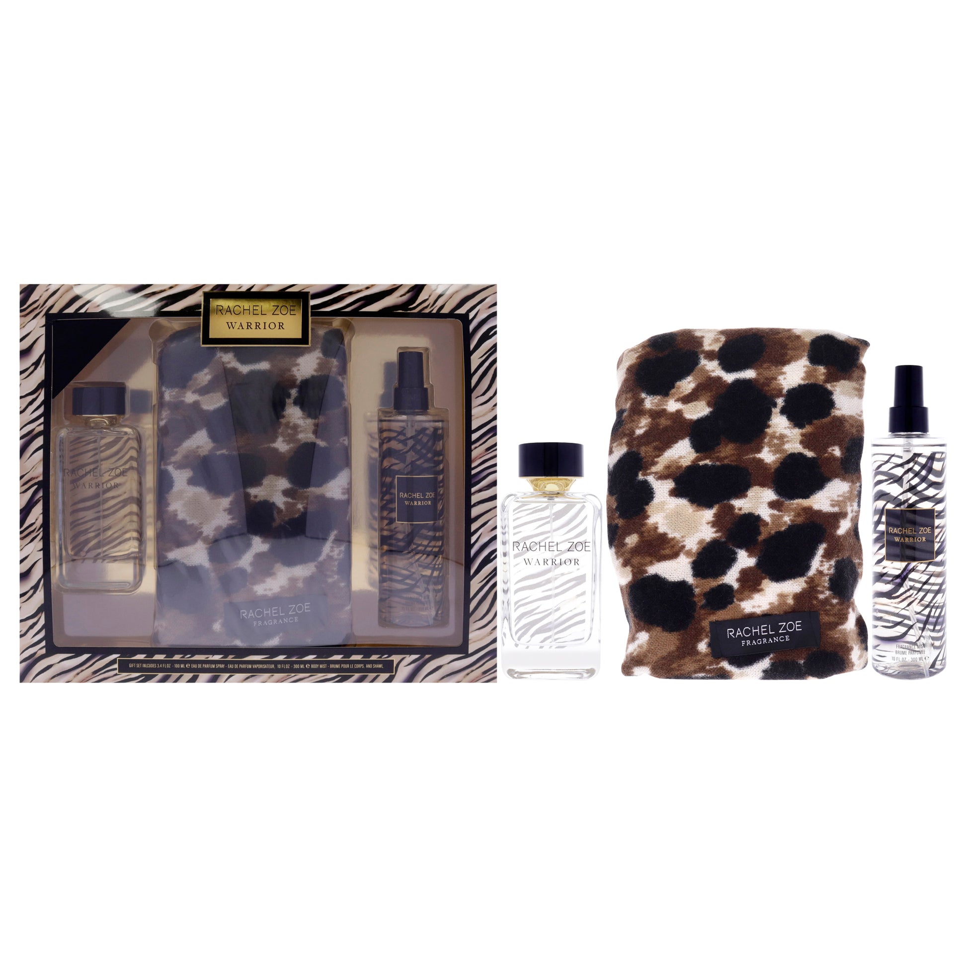 Warrior By Rachel Zoe For Women - 3 Pc Gift Set 3.4Oz Edp Spray, 10Oz Body Mist, Scarf
