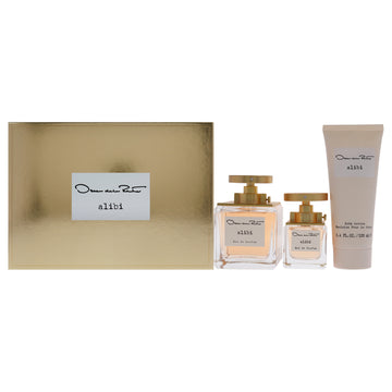 Alibi By Oscar De La Renta For Women - 3 Pc Gift Set 3.4Oz Edp Spray, 1.0Oz Edp Spray 3.4Oz Body Lotion