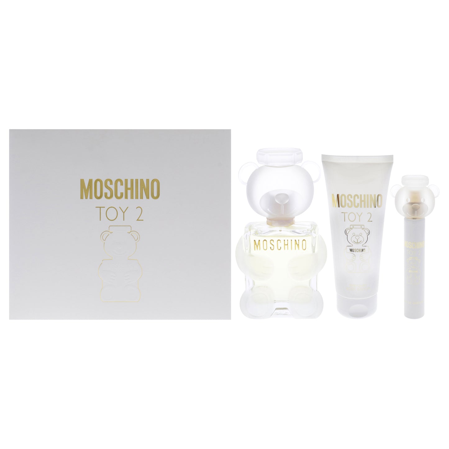 Moschino Toy 2 By Moschino For Women - 3 Pc Gift Set 3.4Oz Edp Spray, 0.3Oz Edp Spray, 3.4Oz Body Lotion