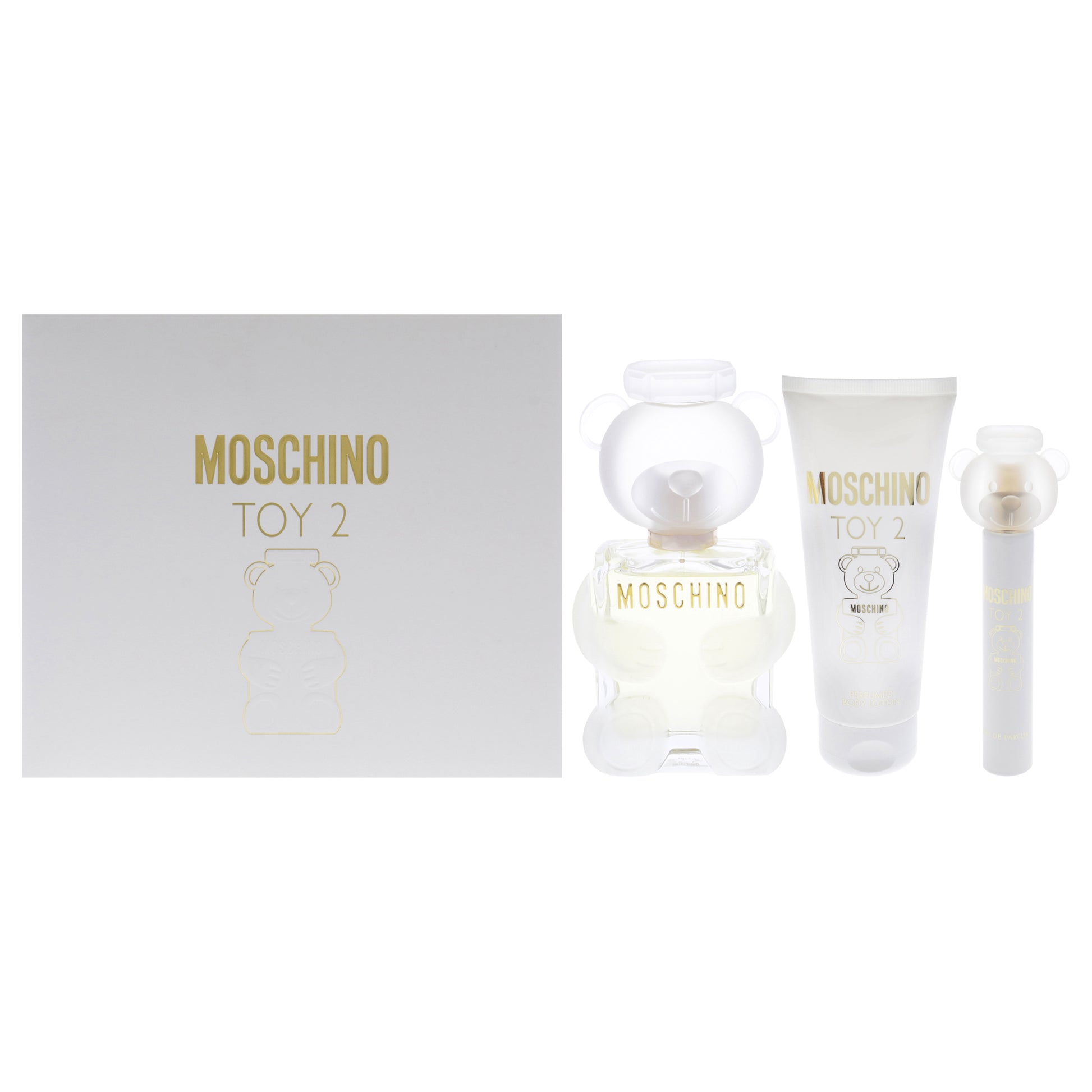 Moschino Toy 2 By Moschino For Women - 3 Pc Gift Set 3.4Oz Edp Spray, 0.3Oz Edp Spray, 3.4Oz Body Lotion