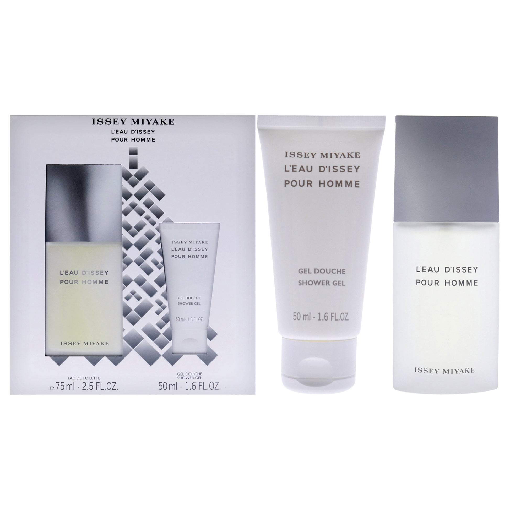 Leau Dissey By Issey Miyake For Men - 2 Pc Gift Set 2.5Oz Edt Spray, 1.6Oz Shower Gel