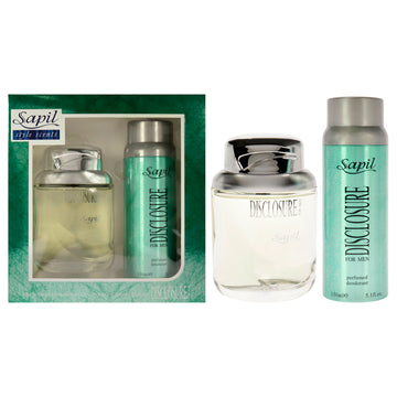 Disclosure By Sapil For Men - 2 Pc Gift Set 3.4Oz Edt Spray, 5.1Oz Deodorant Spray