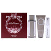 Ferragamo Bright Leather By Salvatore Ferragamo For Men - 3 Pc Gift Set 3.4Oz Edt Spray, 0.34Oz Edt Spray, 3.4Oz Shower Gel