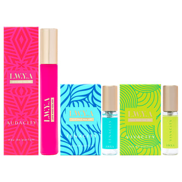 Audacity Discovery Set By Lwya For Women - 3 Pc Mini Gift Set 0.27Oz Audacity Edp Spray, 0.1Oz Tenacity Edp Spray, 0.1Oz Vivacit