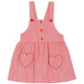 Dr. Kid - Dark Red Overalls with Red Hearts