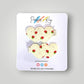 Strawberry Heart Hair Clips