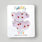 Strawberry Heart Hair Clips