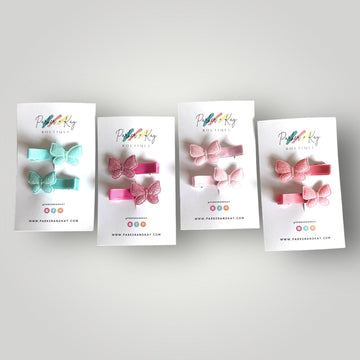 Sparkling Butterfly Clips