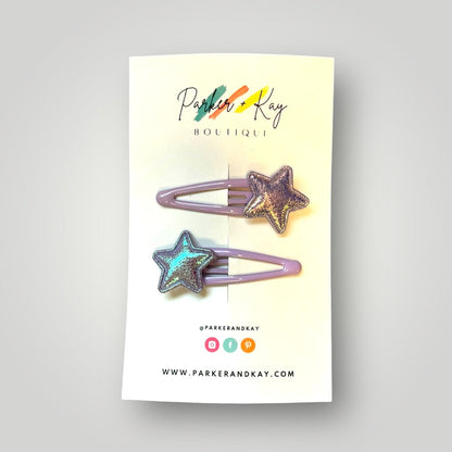 Shiny Stars Hair Clips