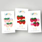 Sequin Strawberry Hair Clips