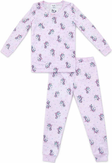 ESME - Girls Long Sleeve Pajama Set, Coquette Unicorn