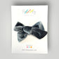 Velour Hair Bow | Clip, Headband, or Pigtail Clips