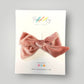 Velour Hair Bow | Clip, Headband, or Pigtail Clips