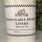 Biodegradable Disposable Cloth Diaper Liners | 100 Pack Bamboo Viscose Liners