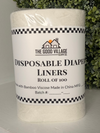 Biodegradable Disposable Cloth Diaper Liners | 100 Pack Bamboo Viscose Liners