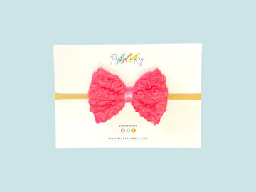 Shabby Rose Baby Headband