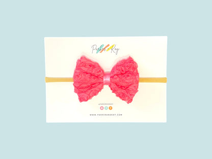 Shabby Rose Baby Headband