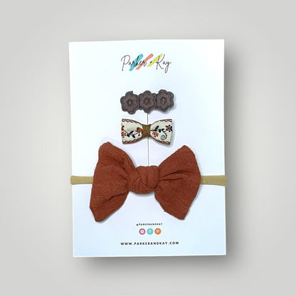 Baby 3-Piece Knot Bow Variety Set