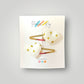 Gold Hearts Hair Clips