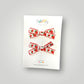 Strawberry Pigtail Bows