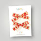Strawberry Pigtail Bows