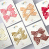 Velour Hair Bow | Clip, Headband, or Pigtail Clips