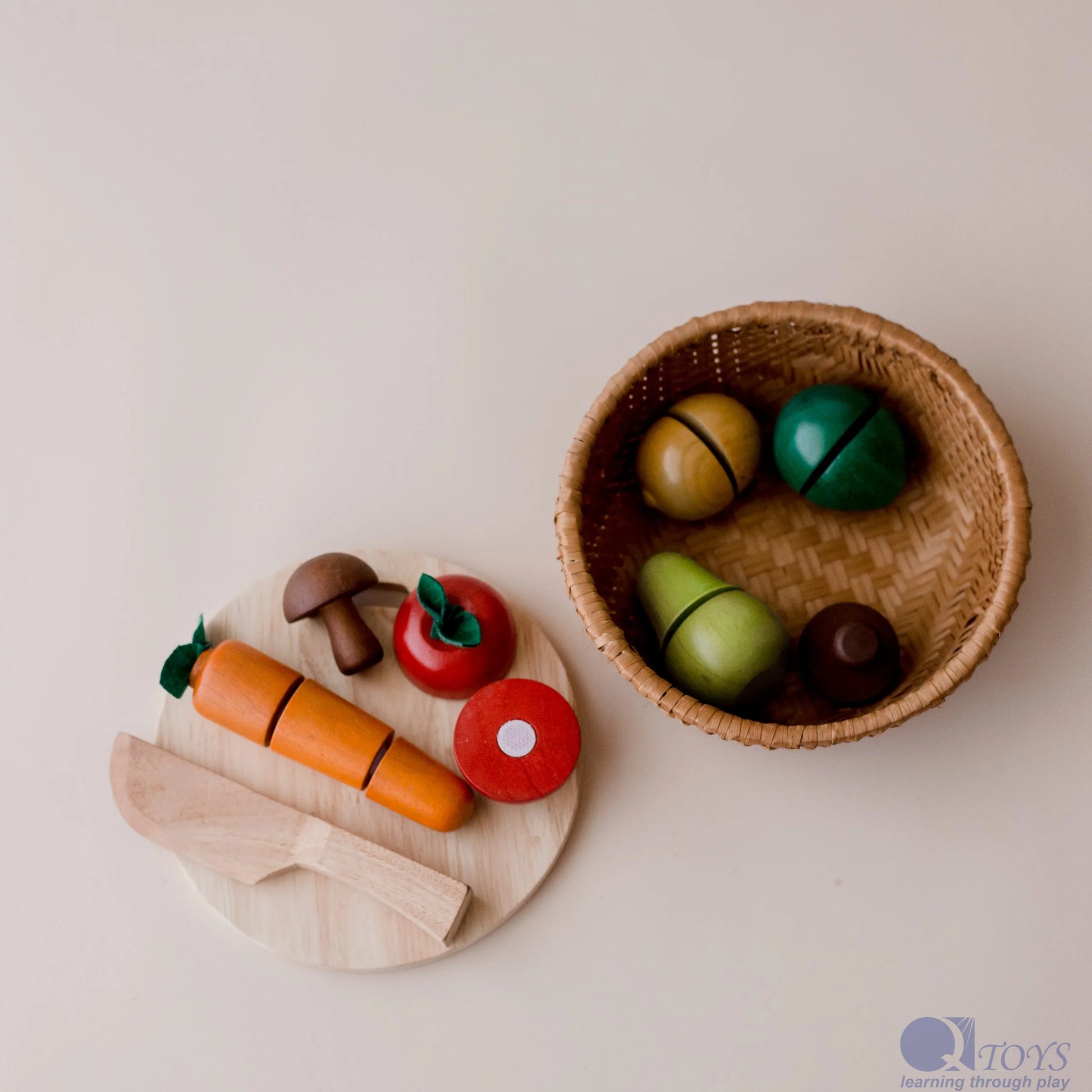 Coloured Fruit Basket