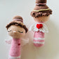 Handmade Crochet Angel Rattle – Organic Cotton Soft Baby Toy