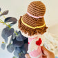 Handmade Crochet Angel Rattle – Organic Cotton Soft Baby Toy