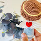 Handmade Crochet Angel Rattle – Organic Cotton Soft Baby Toy