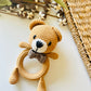 Bear Teether Rattle-Full Crochet Ring