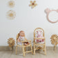 The Blooming Rattan Flower Stem – Handcrafted Boho Wall & Room Decor