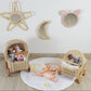 Kids Pink Rattan Teddy Bear Wall Mirror – Baby Girl Nursery & Kids Room Décor Gift