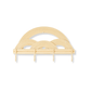 Montessori Rainbow Wall Hanger  |  Rattan Wall Rack | Boho Nursery Wall Hooks for Kids