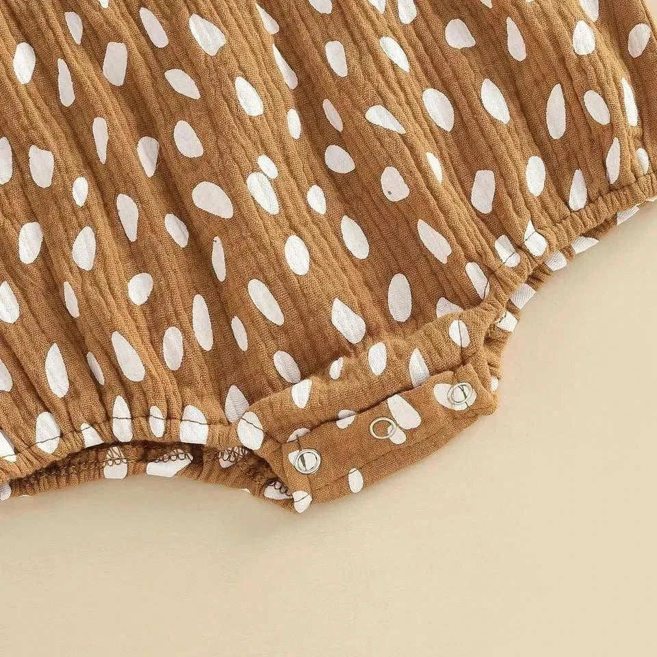 Jennifer Ann Bubble Romper – Fawn | Baby & Toddler One-Piece