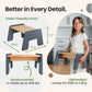 1-Step Wooden Stool for Kids(Multi-Purpose Step Stool for Kitchen, Bath, and Potty Training)