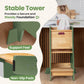 Standing Toddler Tower with Sliding Safety Door