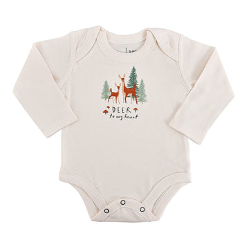 long sleeve graphic bodysuit | deer to my heart