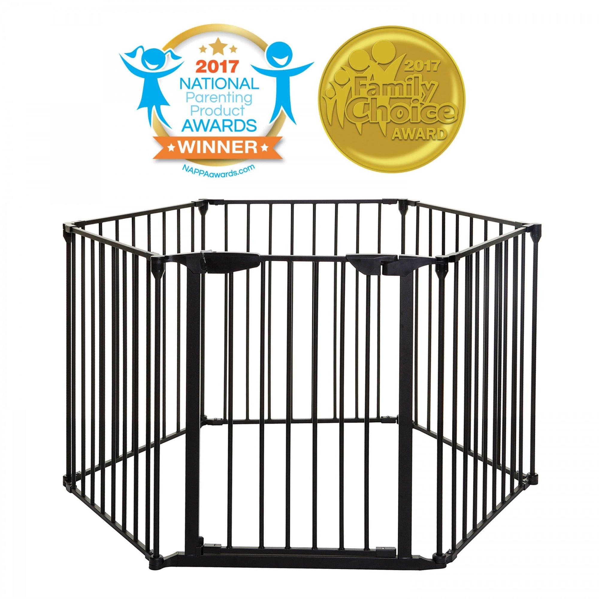 Mayfair Converta Gate - 3 In 1 Play-Pen 6 Panel Gate-Black – Cutebabybuy