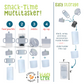 KiddyTrek 4-in-1 Sip & Snack Set - Food Pouch & Juice Box Holder, Snack Cup, Sip Cup ALL IN ONE