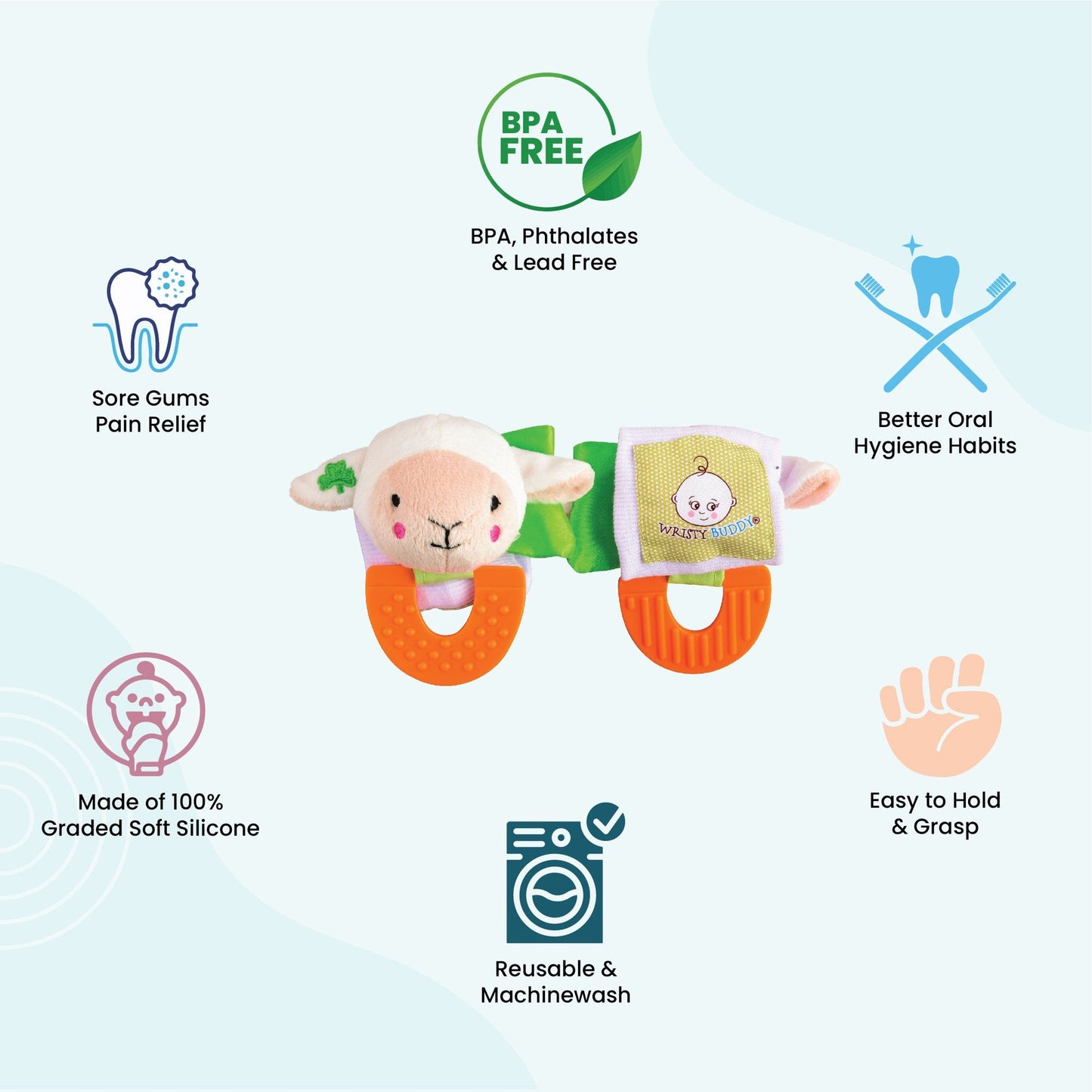 Lamb Baby Teether