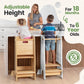 Standing Toddler Tower with Sliding Safety Door