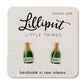 Lilliput Little Things - Champagne Bottle Earrings // NYE // Bridesmaid Earrings