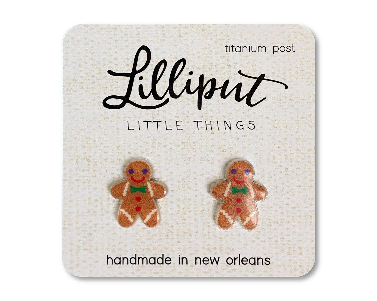 Lilliput Little Things - Gingerbread Man Earrings // Christmas // Stocking Stuffer