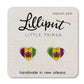Lilliput Little Things - Mardi Gras Crown Heart Earrings