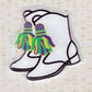 Lilliput Little Things -  Mardi Gras Majorette Marching Boot Earrings