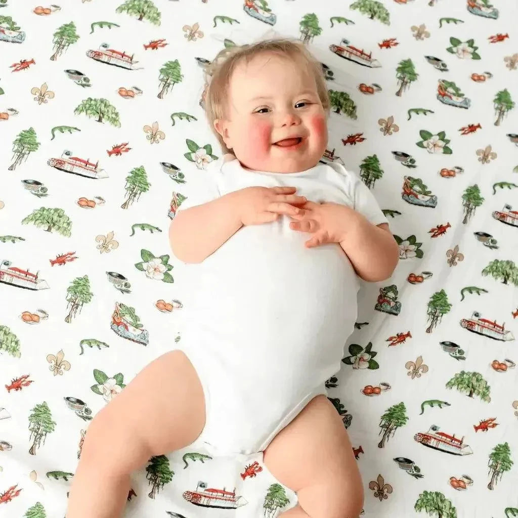 Little Hometown - Louisiana Baby Swaddle Blanket