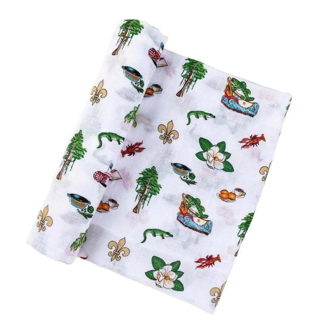 Little Hometown - Louisiana Baby Swaddle Blanket