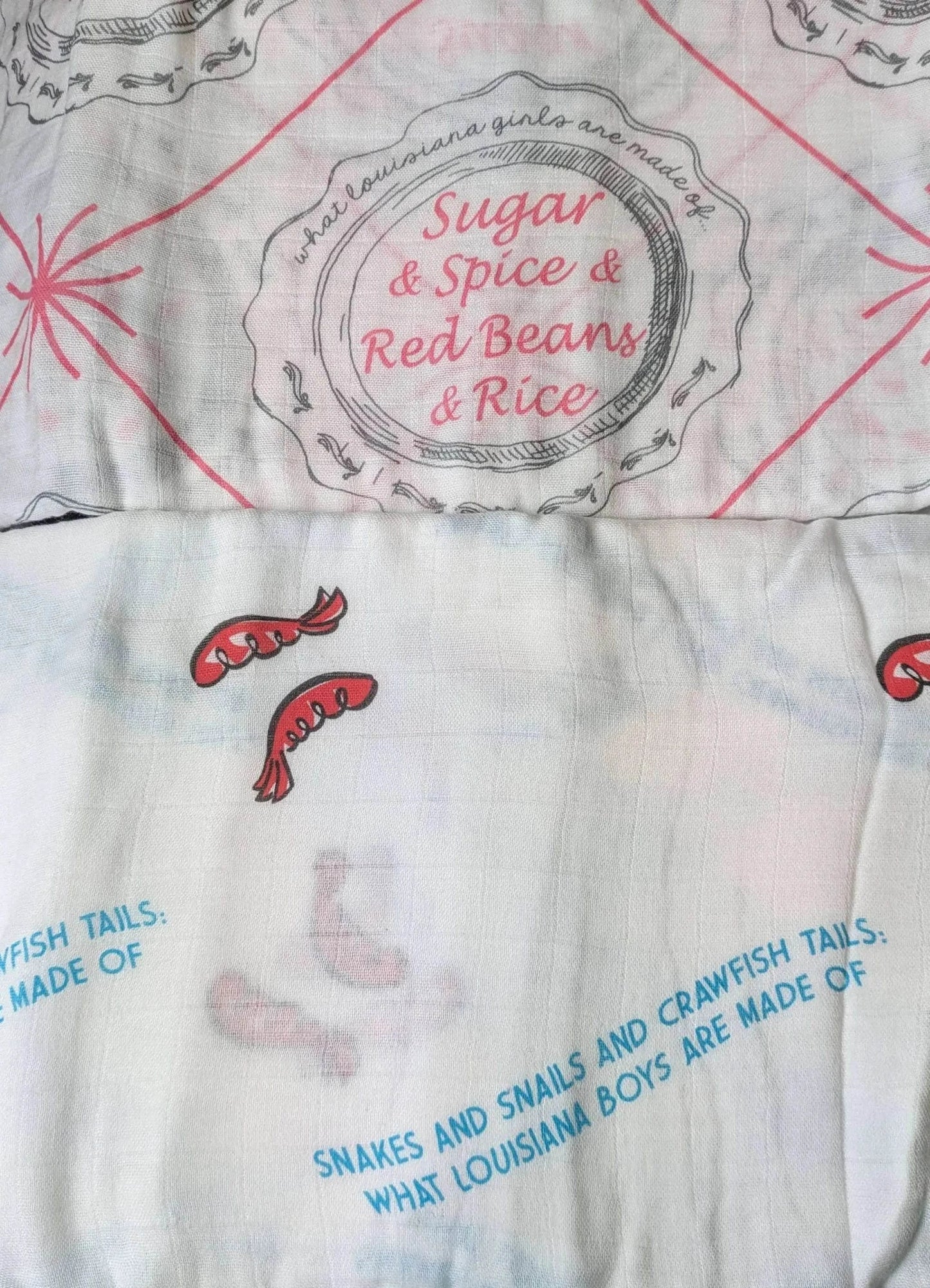 Little Hometown - Louisiana Girls Swaddle Blanket